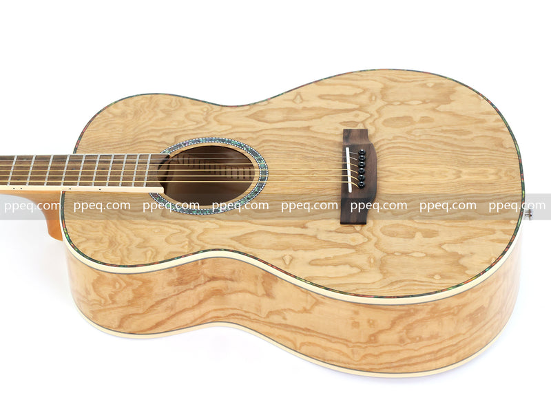 40 Inch Tamo Ash Body Acoustic Guitar with Gloss Finish (TY-015)