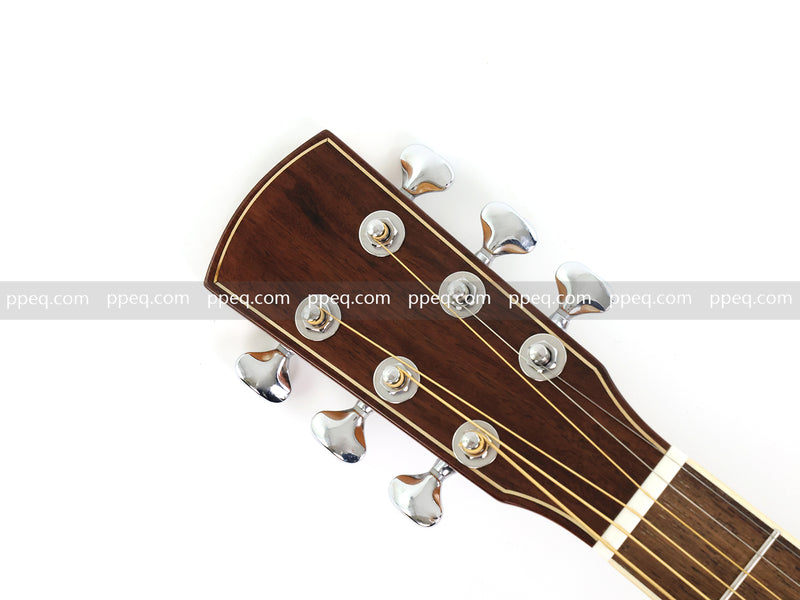 40 Inch Tamo Ash Body Acoustic Guitar with Gloss Finish (TY-015)