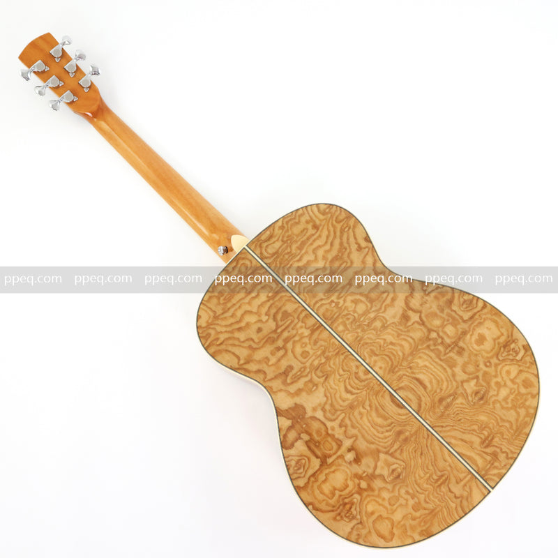 40 Inch Tamo Ash Body Acoustic Guitar with Gloss Finish (TY-015)