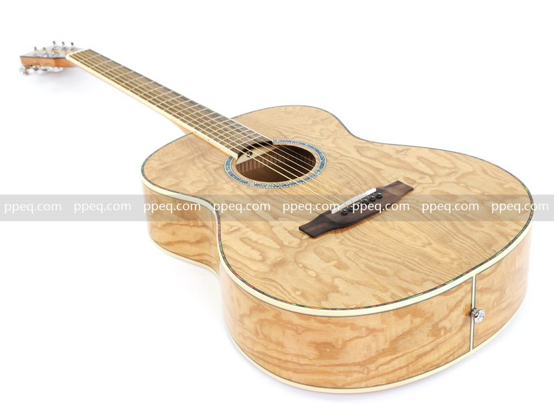 40 Inch Tamo Ash Body Acoustic Guitar with Gloss Finish (TY-015)