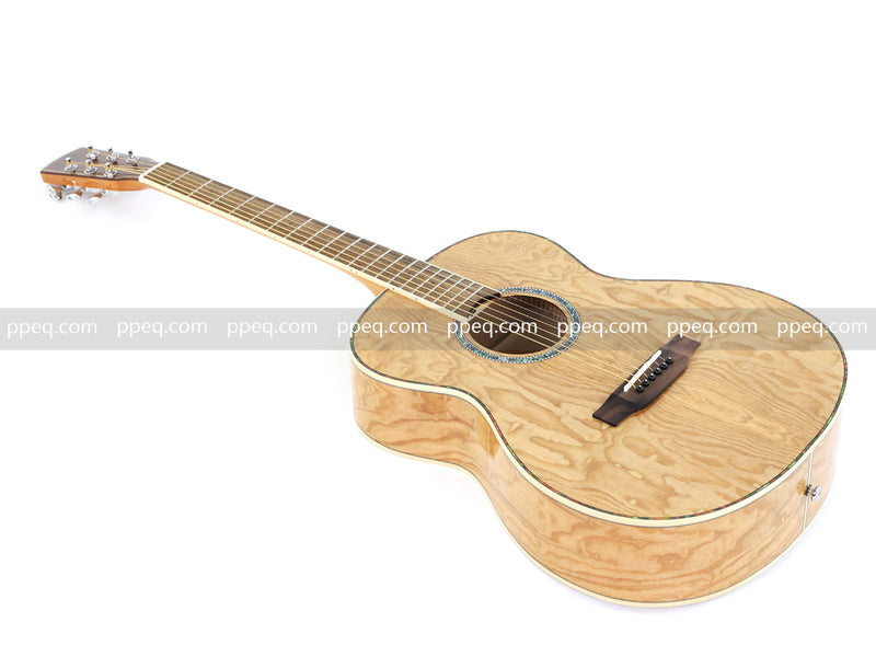 40 Inch Tamo Ash Body Acoustic Guitar with Gloss Finish (TY-015)