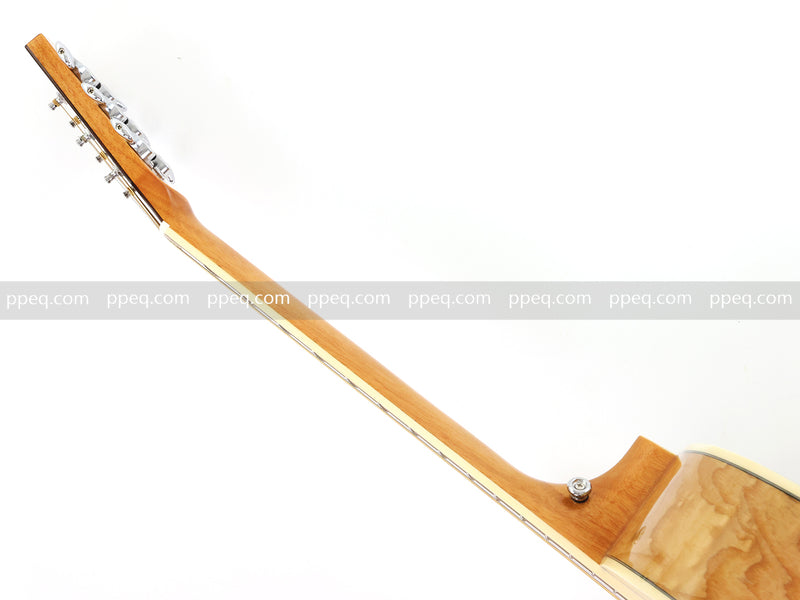 40 Inch Tamo Ash Body Acoustic Guitar with Gloss Finish (TY-015)