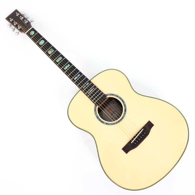 40 Inch Walnut Back & Sides Non-Cutaway Acoustic Guitar with Gloss Finish (TY-018)