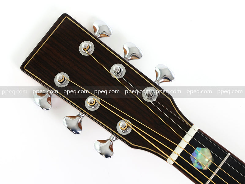 40 Inch Walnut Back & Sides Non-Cutaway Acoustic Guitar with Gloss Finish (TY-018)