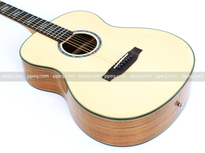 40 Inch Walnut Back & Sides Non-Cutaway Acoustic Guitar with Gloss Finish (TY-018)