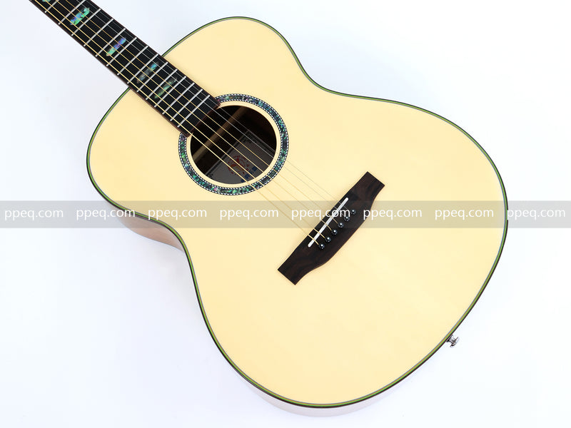 40 Inch Walnut Back & Sides Non-Cutaway Acoustic Guitar with Gloss Finish (TY-018)