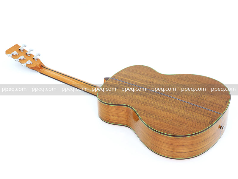 40 Inch Walnut Back & Sides Non-Cutaway Acoustic Guitar with Gloss Finish (TY-018)