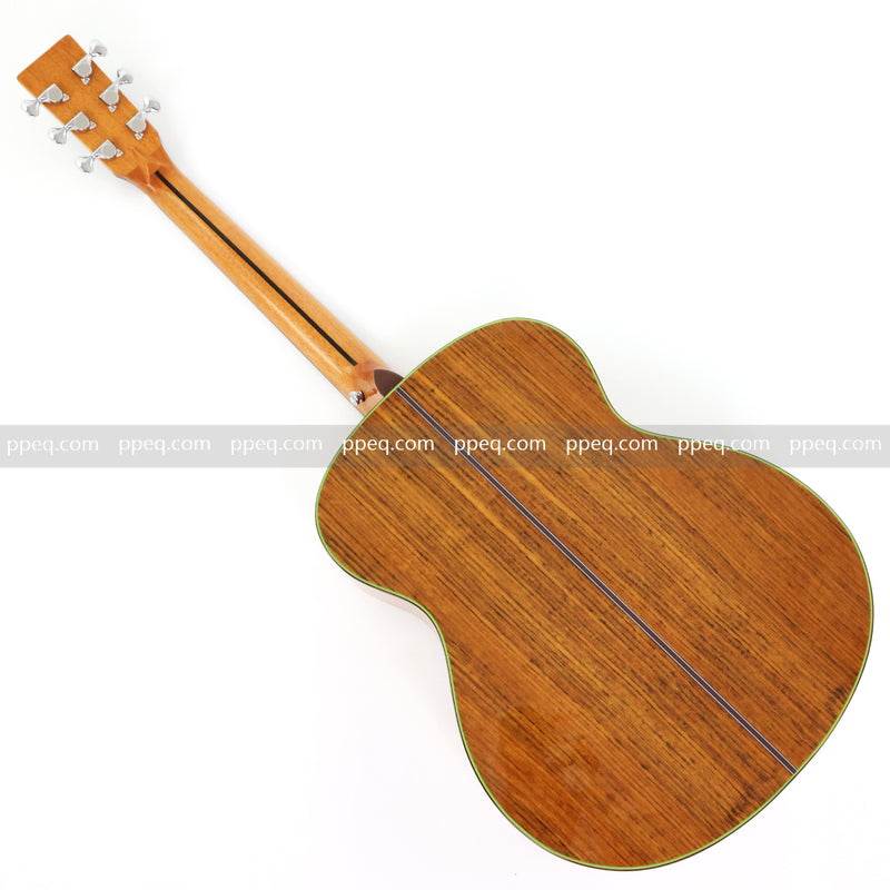 40 Inch Walnut Back & Sides Non-Cutaway Acoustic Guitar with Gloss Finish (TY-018)