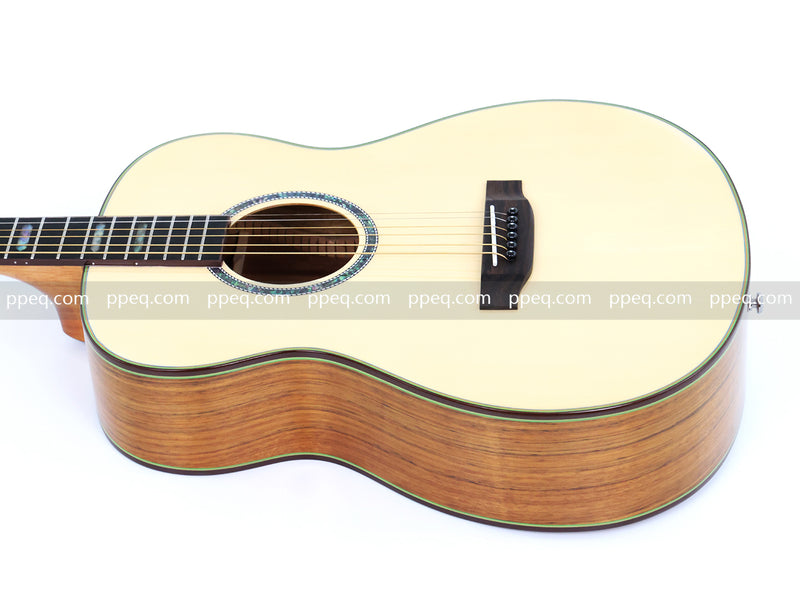 40 Inch Walnut Back & Sides Non-Cutaway Acoustic Guitar with Gloss Finish (TY-018)