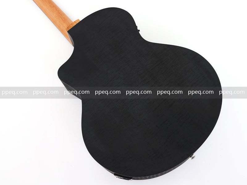 41-Inch All-HPL Maple Body, Unfinished Black Acoustic Guitar (JY-HPL-BK)