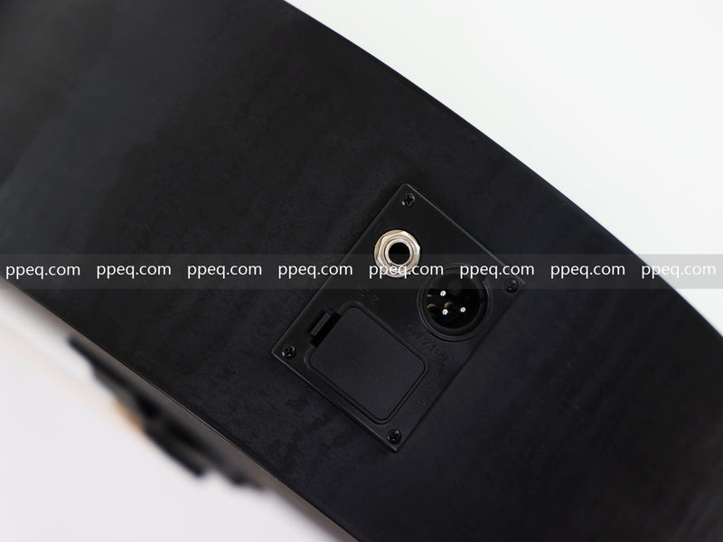 41-Inch All-HPL Maple Body, Unfinished Black Acoustic Guitar (JY-HPL-BK)