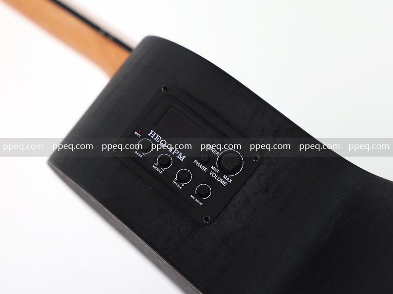 41-Inch All-HPL Maple Body, Unfinished Black Acoustic Guitar (JY-HPL-BK)