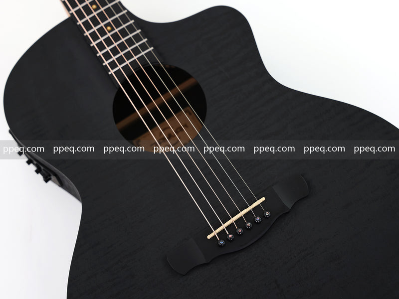 41-Inch All-HPL Maple Body, Unfinished Black Acoustic Guitar (JY-HPL-BK)