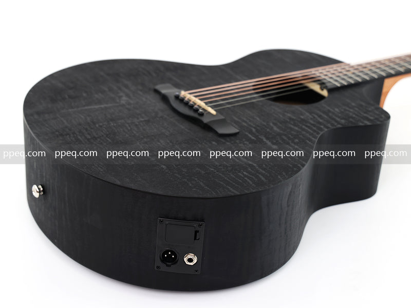 41-Inch All-HPL Maple Body, Unfinished Black Acoustic Guitar (JY-HPL-BK)