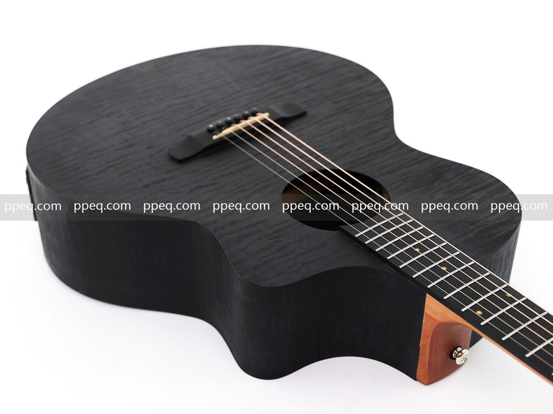 41-Inch All-HPL Maple Body, Unfinished Black Acoustic Guitar (JY-HPL-BK)