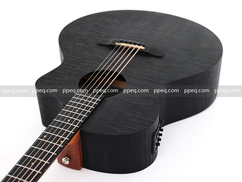 41-Inch All-HPL Maple Body, Unfinished Black Acoustic Guitar (JY-HPL-BK)