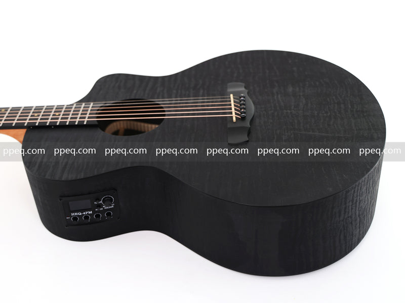 41-Inch All-HPL Maple Body, Unfinished Black Acoustic Guitar (JY-HPL-BK)