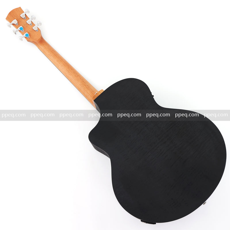 41-Inch All-HPL Maple Body, Unfinished Black Acoustic Guitar (JY-HPL-BK)