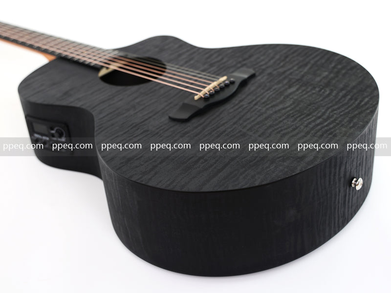 41-Inch All-HPL Maple Body, Unfinished Black Acoustic Guitar (JY-HPL-BK)