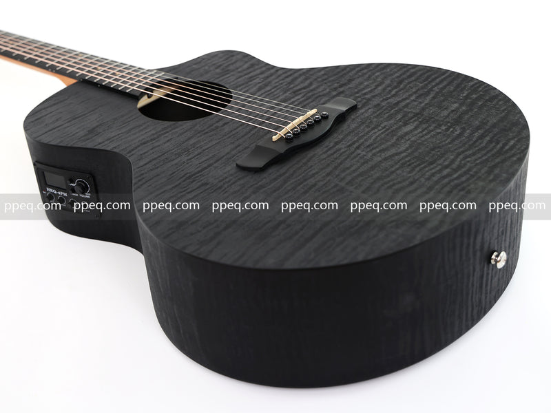 41-Inch All-HPL Maple Body, Unfinished Black Acoustic Guitar (JY-HPL-BK)