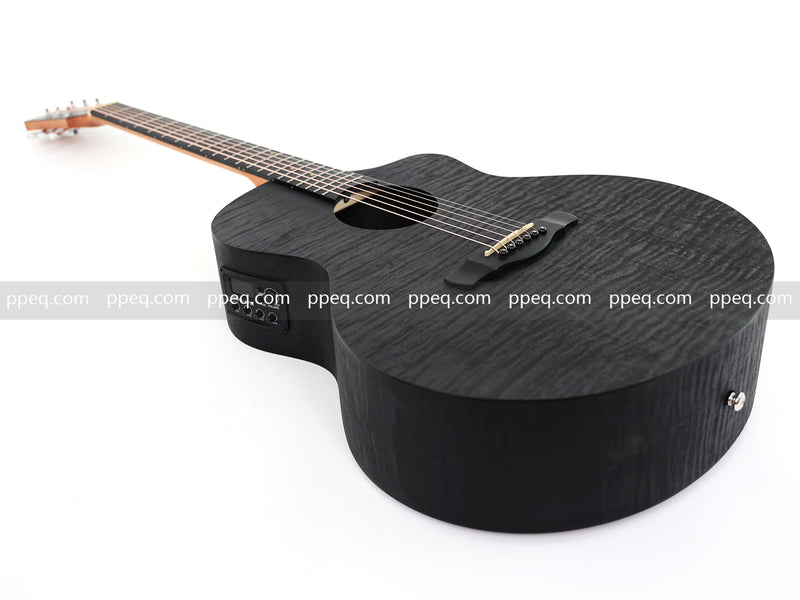 41-Inch All-HPL Maple Body, Unfinished Black Acoustic Guitar (JY-HPL-BK)