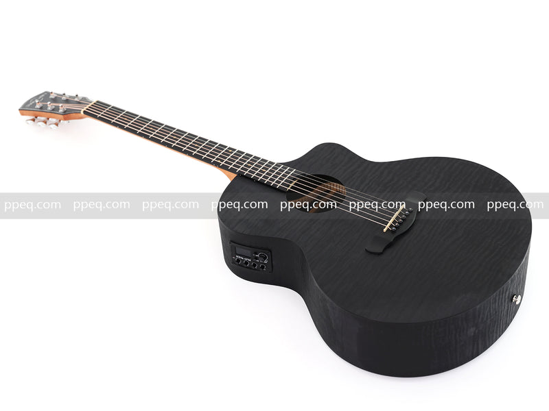 41-Inch All-HPL Maple Body, Unfinished Black Acoustic Guitar (JY-HPL-BK)