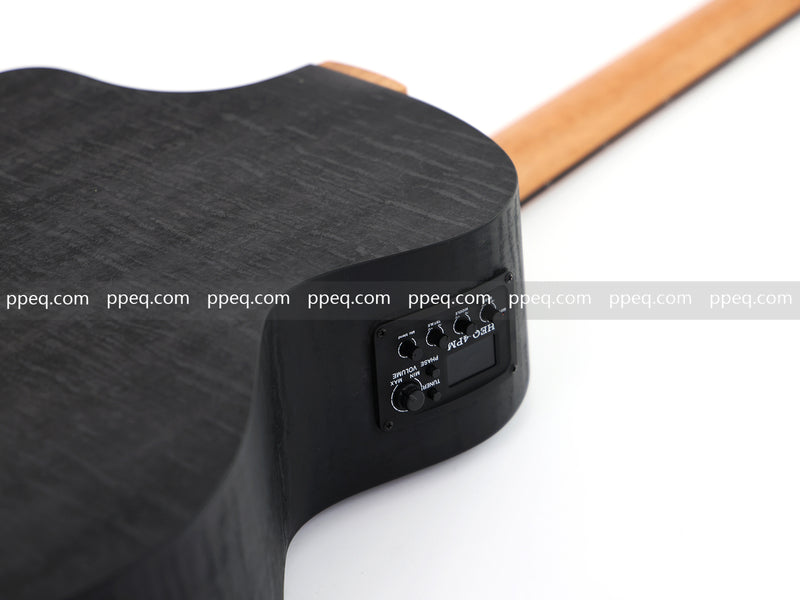 41-Inch All-HPL Maple Body, Unfinished Black Acoustic Guitar (JY-HPL-BK)