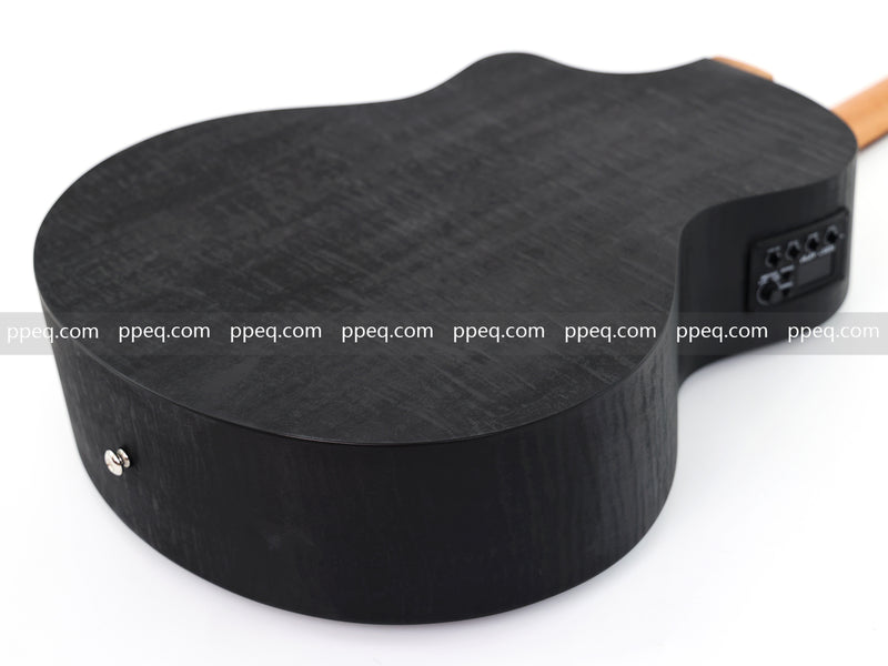 41-Inch All-HPL Maple Body, Unfinished Black Acoustic Guitar (JY-HPL-BK)