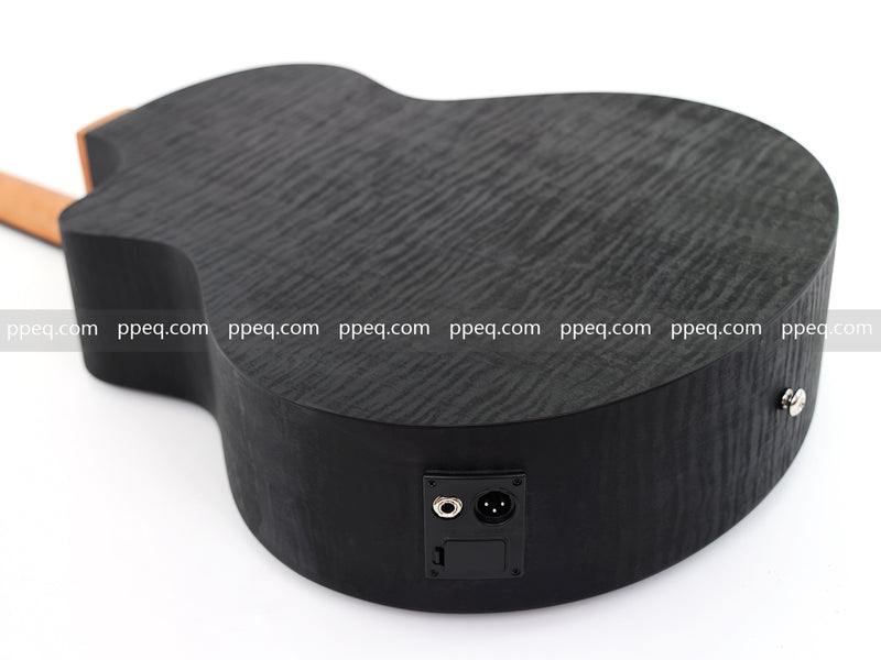 41-Inch All-HPL Maple Body, Unfinished Black Acoustic Guitar (JY-HPL-BK)