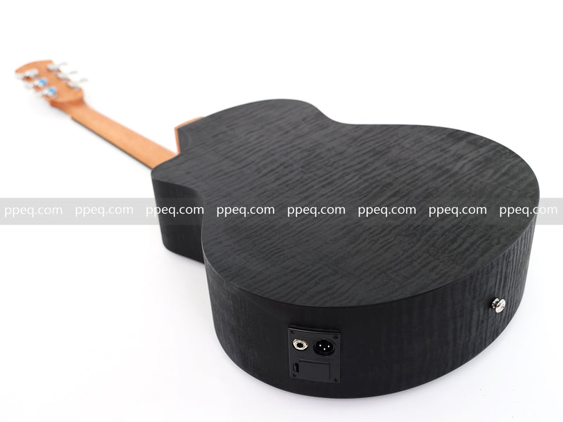 41-Inch All-HPL Maple Body, Unfinished Black Acoustic Guitar (JY-HPL-BK)