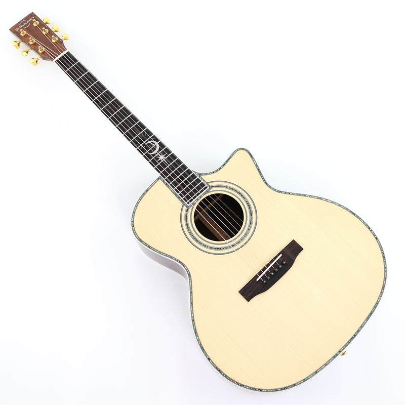 41-Inch All-Solid Acoustic Guitar with Gloss Finish (JY-880)