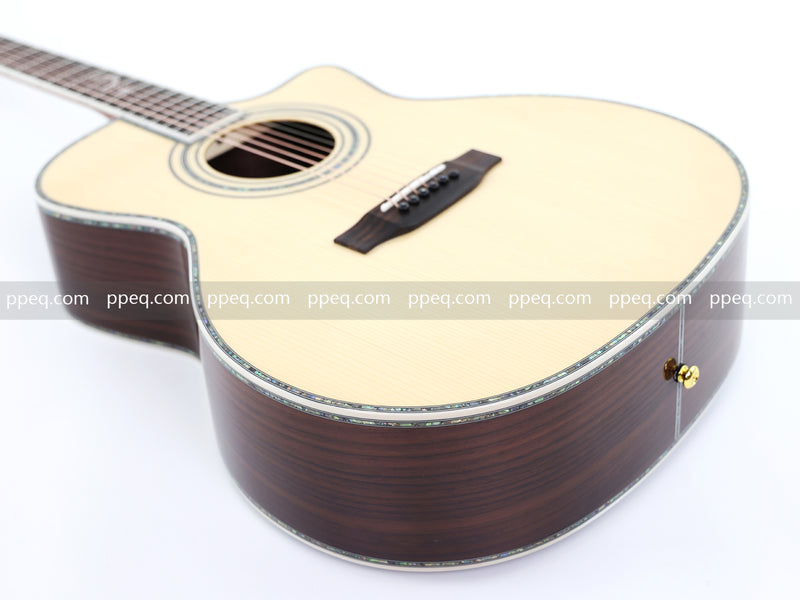 41-Inch All-Solid Acoustic Guitar with Gloss Finish (JY-880)