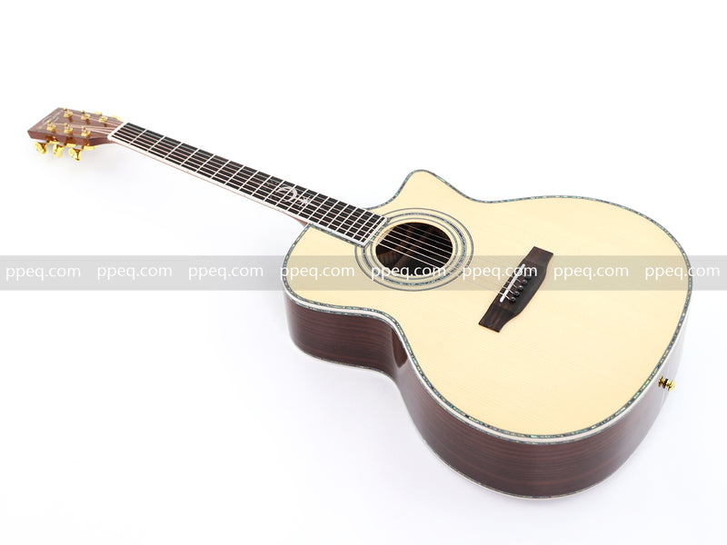 41-Inch All-Solid Acoustic Guitar with Gloss Finish (JY-880)