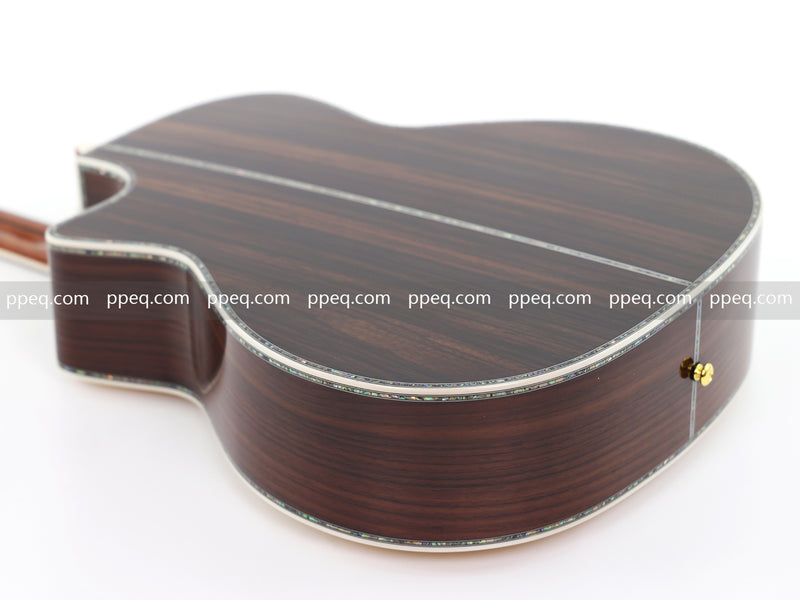 41-Inch All-Solid Acoustic Guitar with Gloss Finish (JY-880)