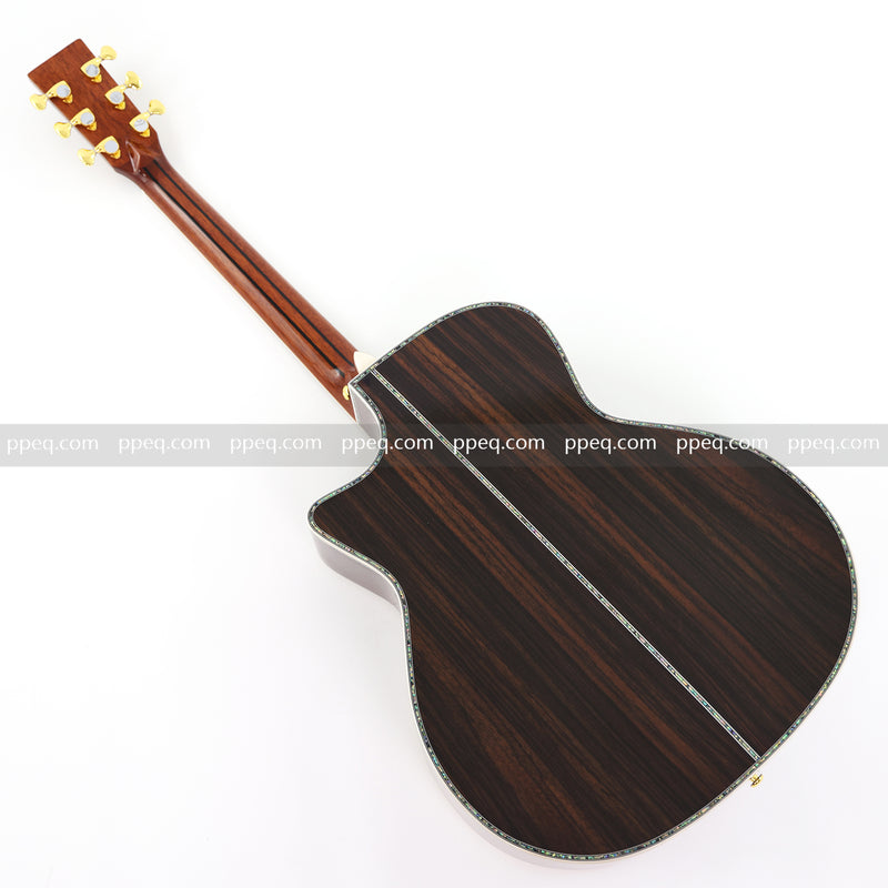 41-Inch All-Solid Acoustic Guitar with Gloss Finish (JY-880)