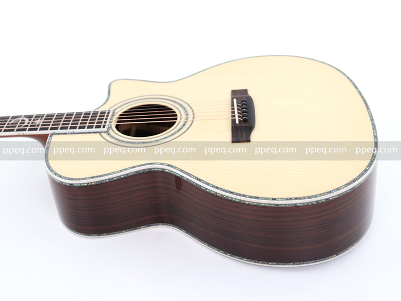 41-Inch All-Solid Acoustic Guitar with Gloss Finish (JY-880)