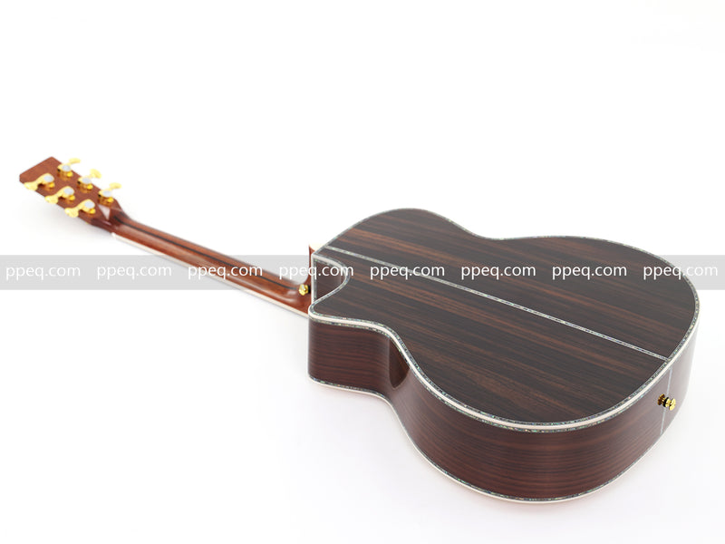 41-Inch All-Solid Acoustic Guitar with Gloss Finish (JY-880)