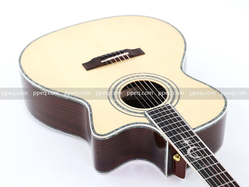 41-Inch All-Solid Acoustic Guitar with Gloss Finish (JY-880)