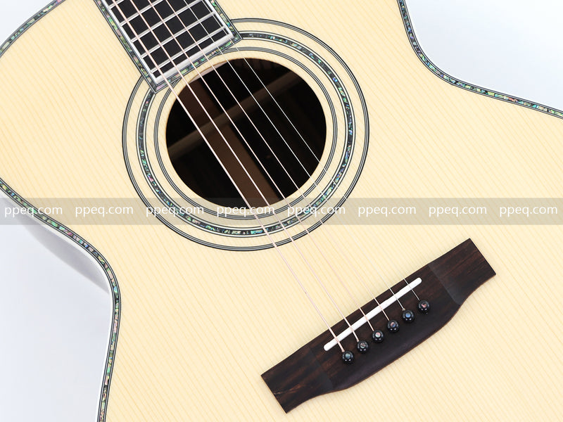 41-Inch All-Solid Acoustic Guitar with Gloss Finish (JY-880)