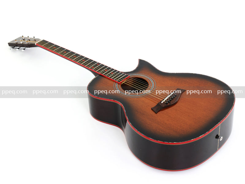 41-inch All Solid Mahogany Body Acoustic Guitar with Gloss Finish (TY-007)