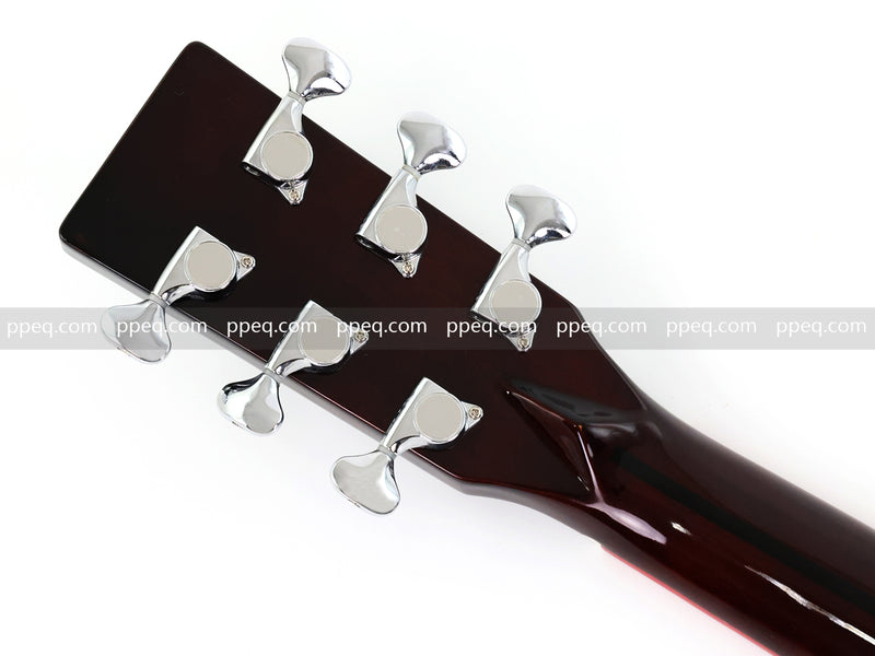 41-inch All Solid Mahogany Body Acoustic Guitar with Gloss Finish (TY-007)