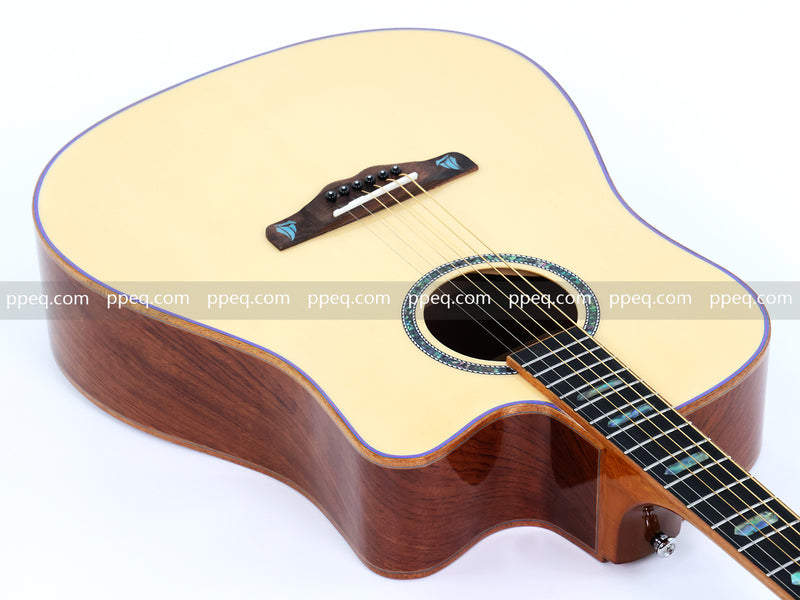 41-inch Padauk Back & Sides Acoustic Guitar with Gloss Finish (TY-012)