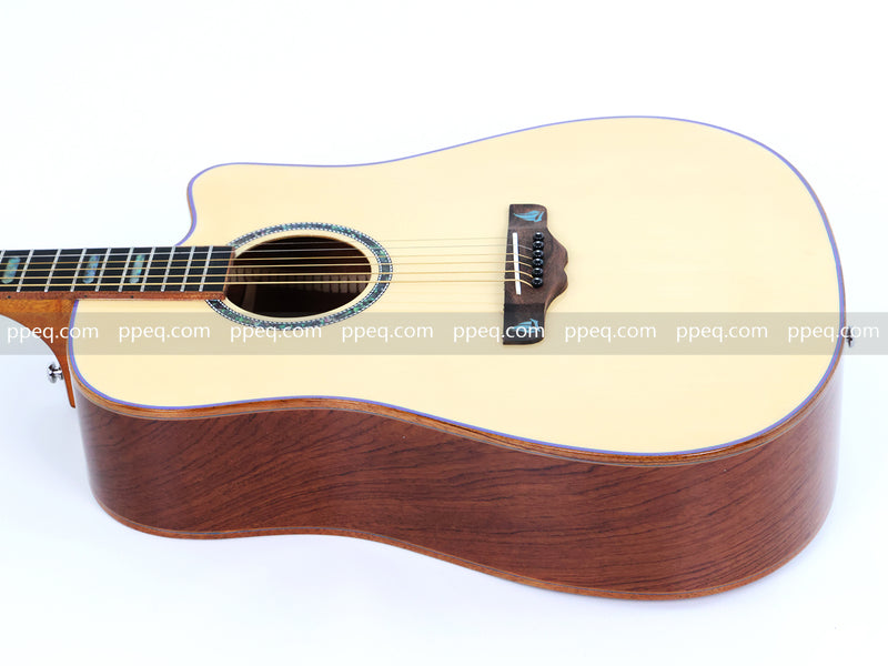 41-inch Padauk Back & Sides Acoustic Guitar with Gloss Finish (TY-012)