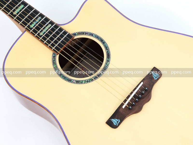 41-inch Padauk Back & Sides Acoustic Guitar with Gloss Finish (TY-012)