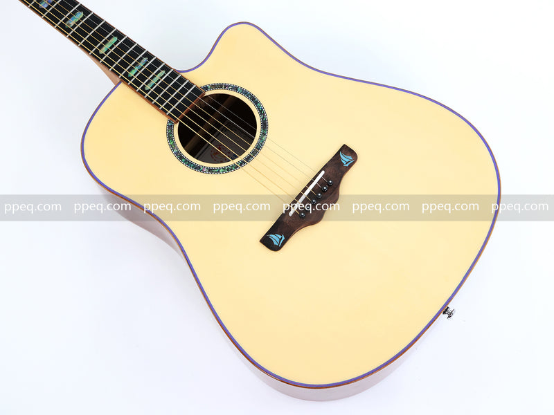 41-inch Padauk Back & Sides Acoustic Guitar with Gloss Finish (TY-012)