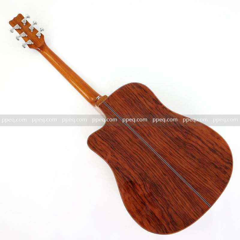 41-inch Padauk Back & Sides Acoustic Guitar with Gloss Finish (TY-012)