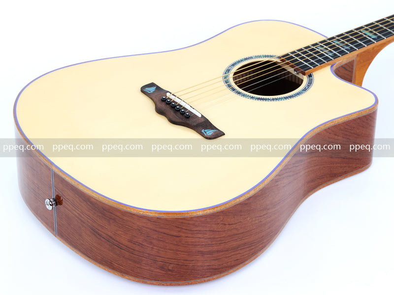 41-inch Padauk Back & Sides Acoustic Guitar with Gloss Finish (TY-012)