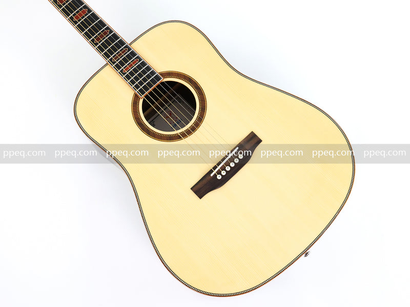 41-inch Rosewood Back & Sides Acoustic Guitar with Gloss Finish (TY-011)