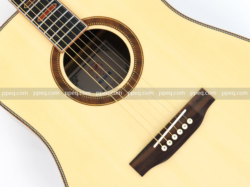 41-inch Rosewood Back & Sides Acoustic Guitar with Gloss Finish (TY-011)