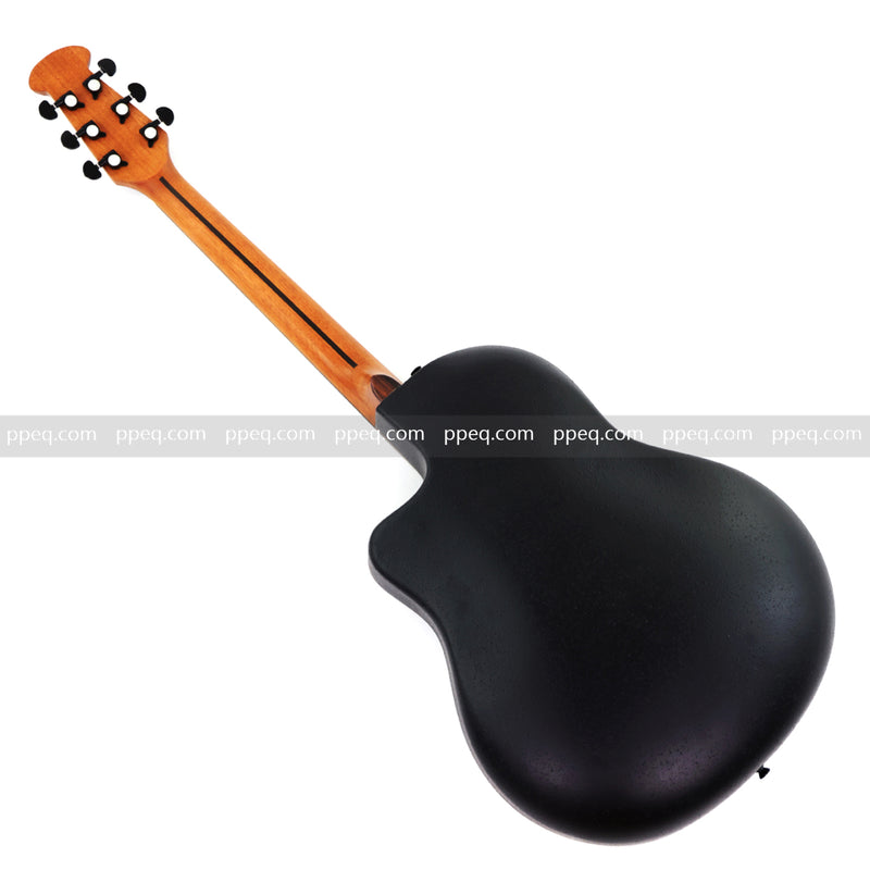 41-inch Roundback Acoustic Guitar with Black Gloss Finish (YMZ-274)